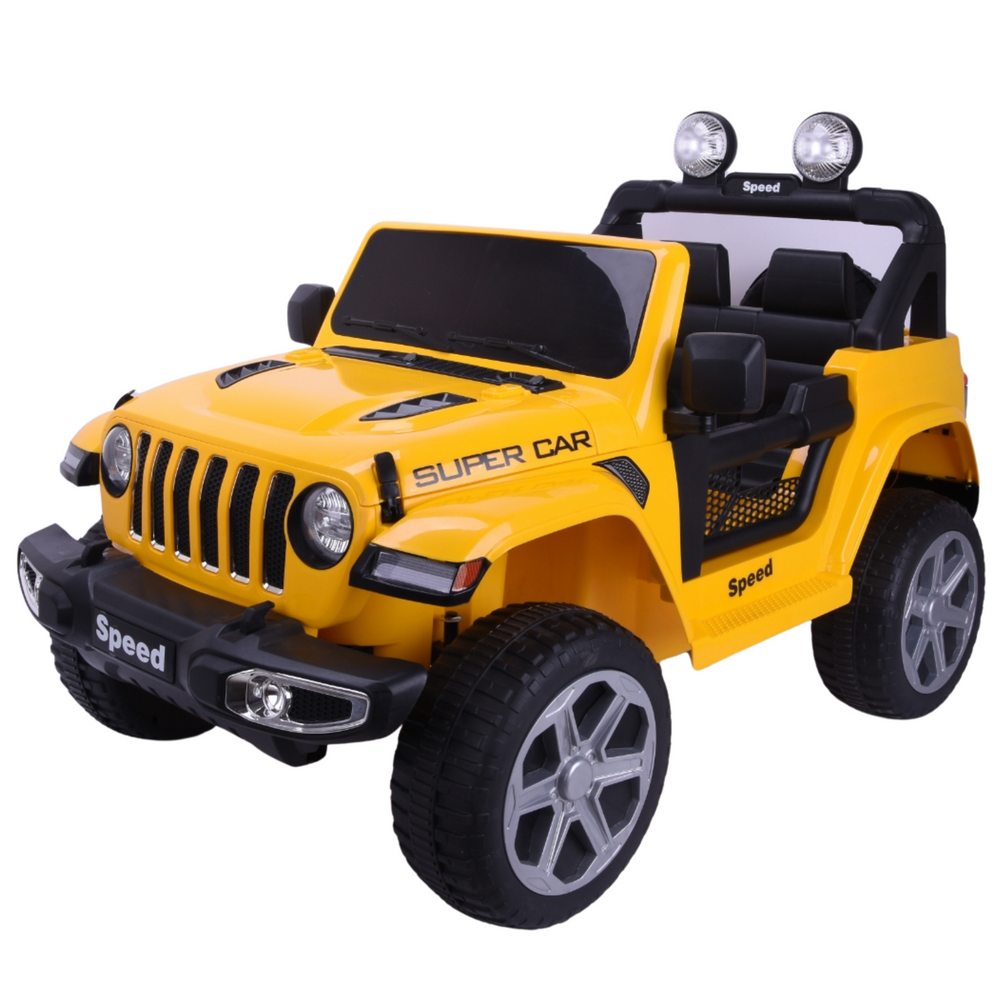 Vaikiškas elektrinis automobilis lean cars ft-938, geltonas, 4x4