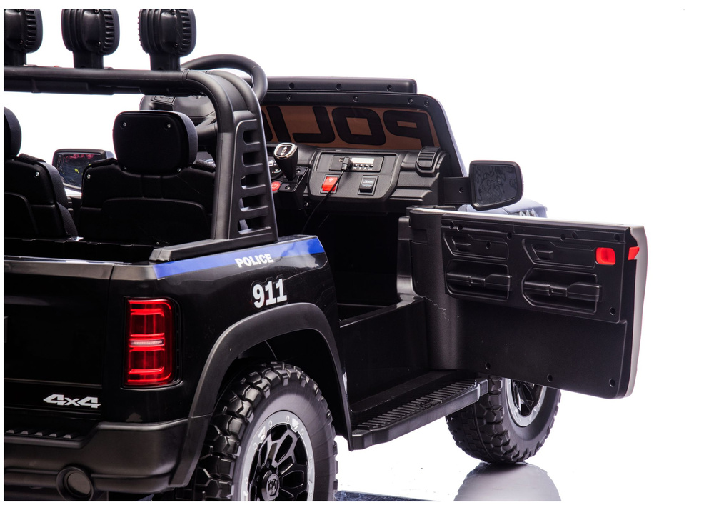Policijos elektromobilis vaikams ram zb629-p, 136x80x71 cm