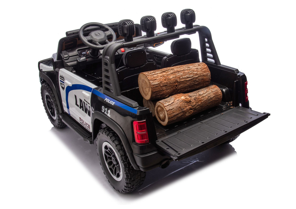 Policijos elektromobilis vaikams ram zb629-p, 136x80x71 cm