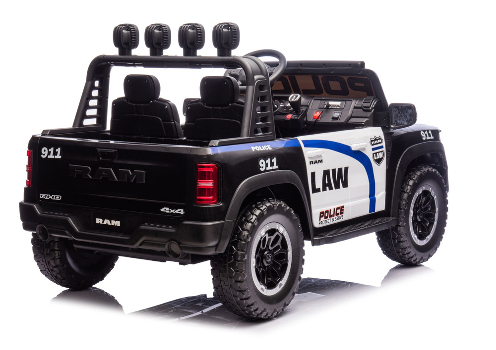 Policijos elektromobilis vaikams ram zb629-p, 136x80x71 cm