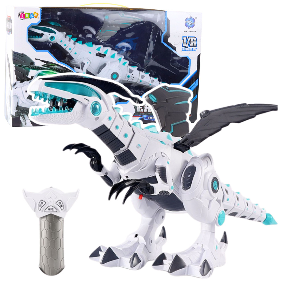Nuotoliniu būdu valdomas dinozauras robotas 47x23x15 cm