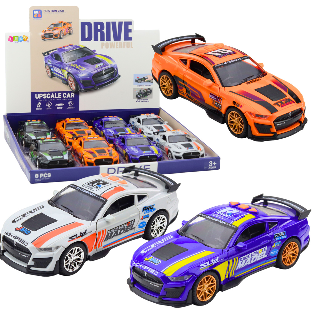 Automobilis gt 500 su šviesomis ir garsais