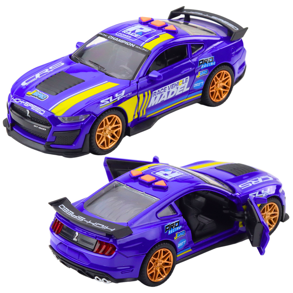 Automobilis gt 500 su šviesomis ir garsais