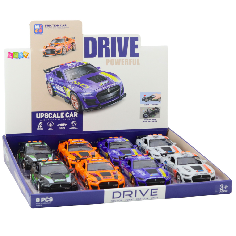 Automobilis gt 500 su šviesomis ir garsais