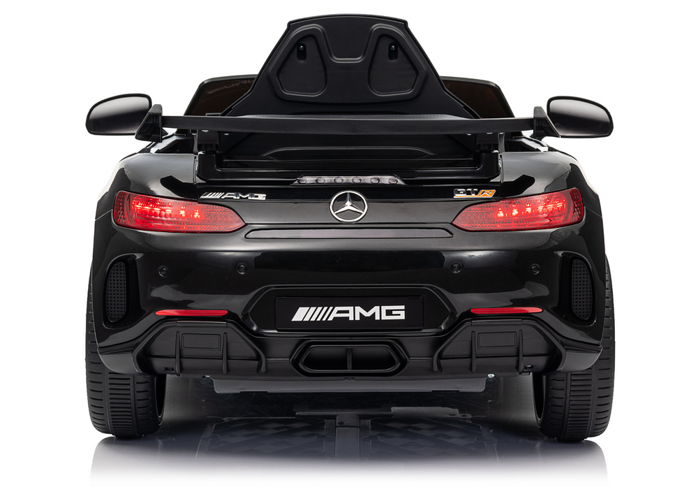 Juodas mercedes gtr akumuliatorinis automobilis vaikams
