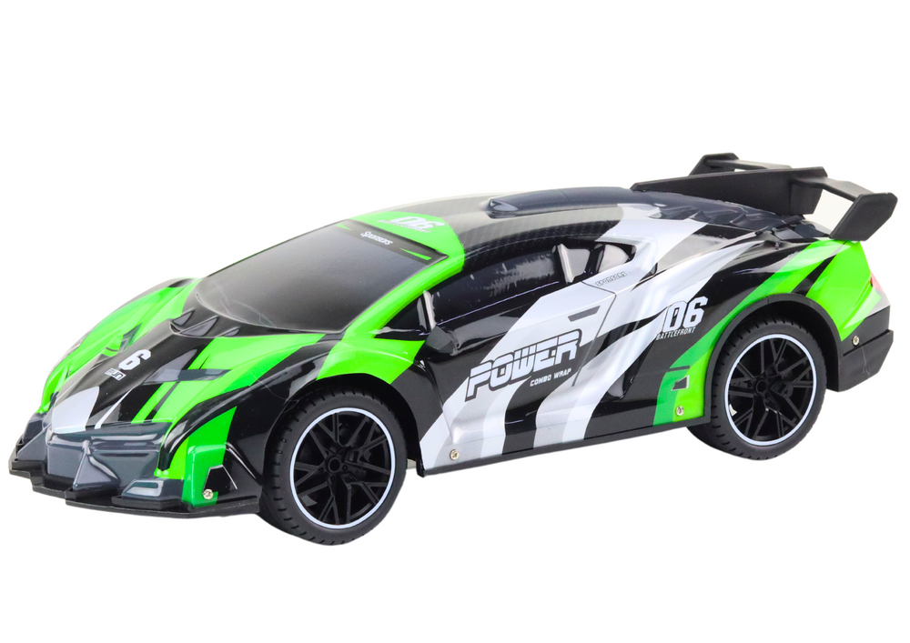 Nuotoliniu būdu valdomas sportinis automobilis 1:10, 25 km/h, žalias