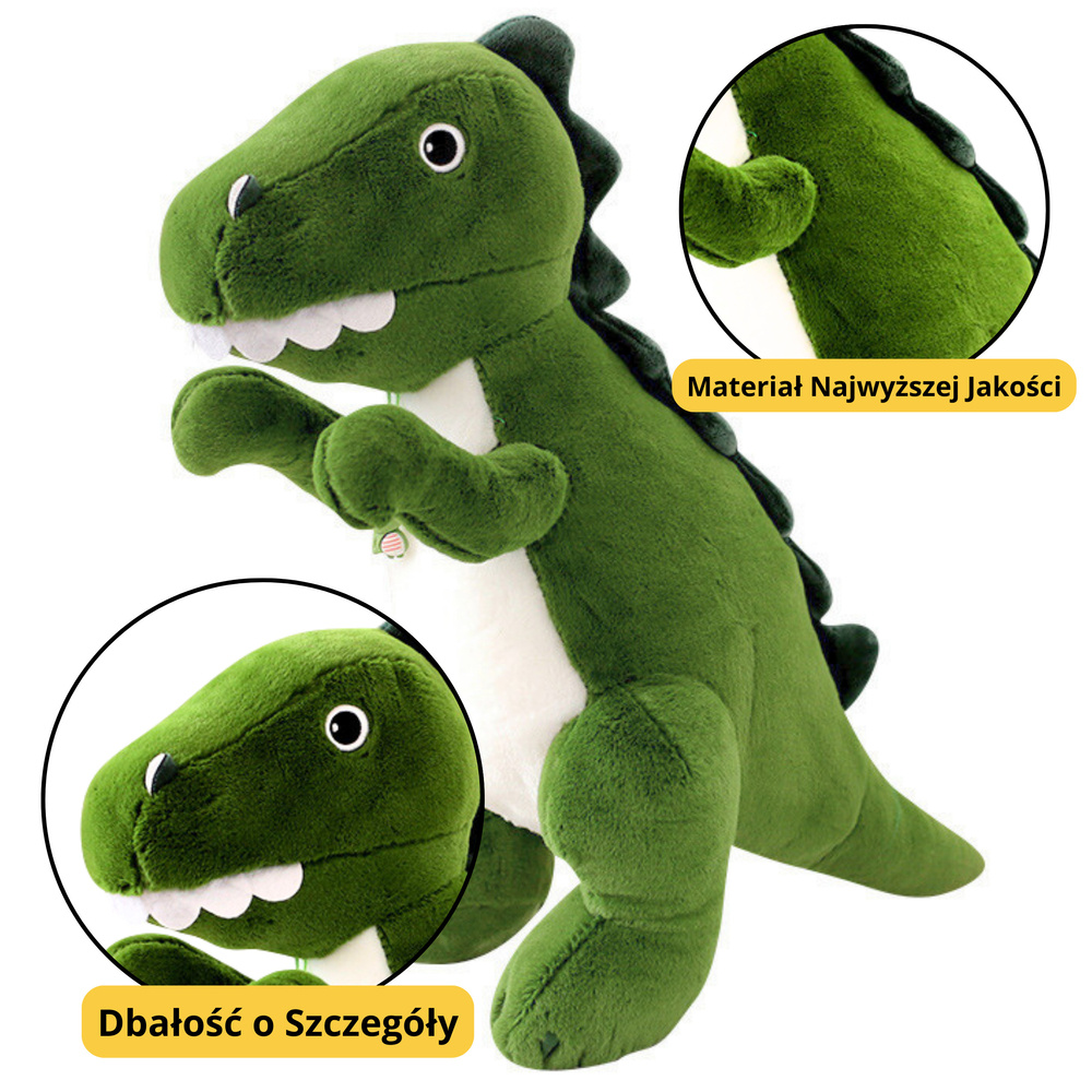 Žalias pliušinis dinozauras, 27 cm