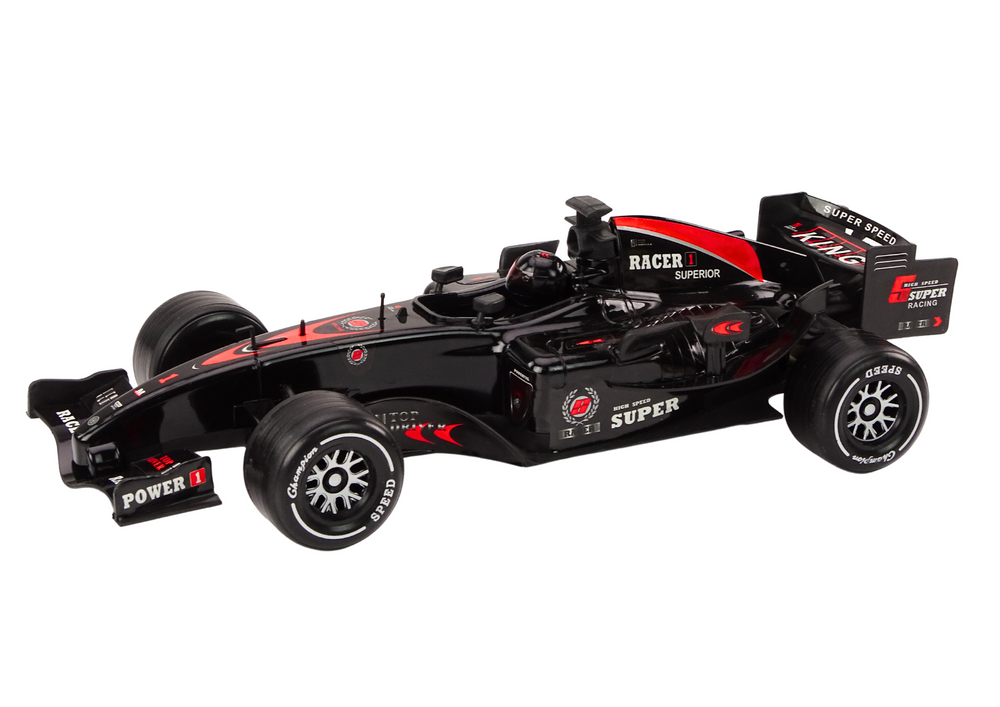 Mašinėlė racer sports car f1 driven 1:10 black sounds