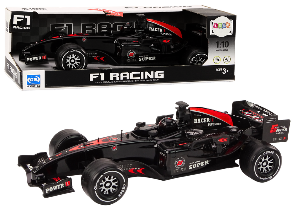 Mašinėlė racer sports car f1 driven 1:10 black sounds