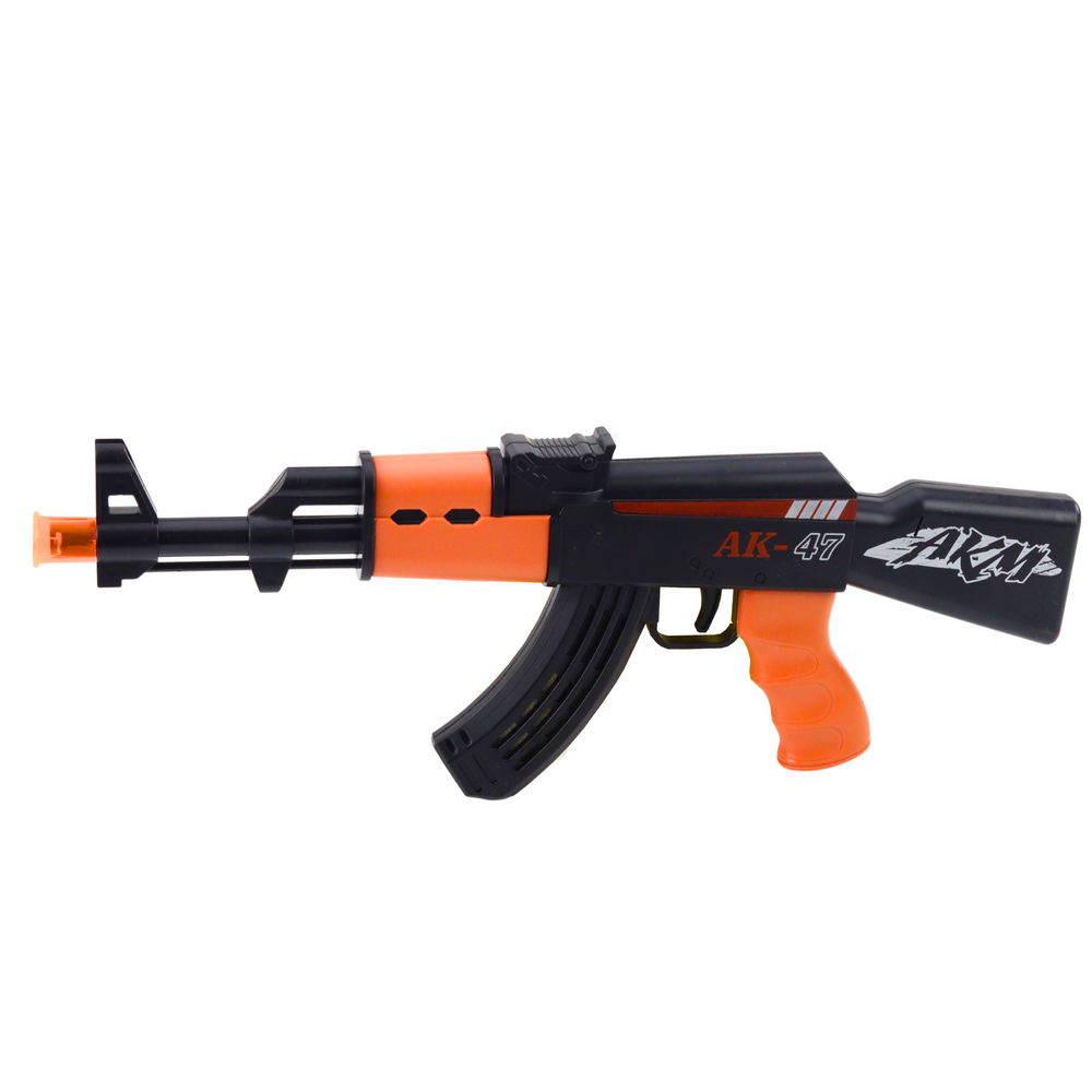 Žaislinis šautuvas ak-47 su šviesos ir garso efektais