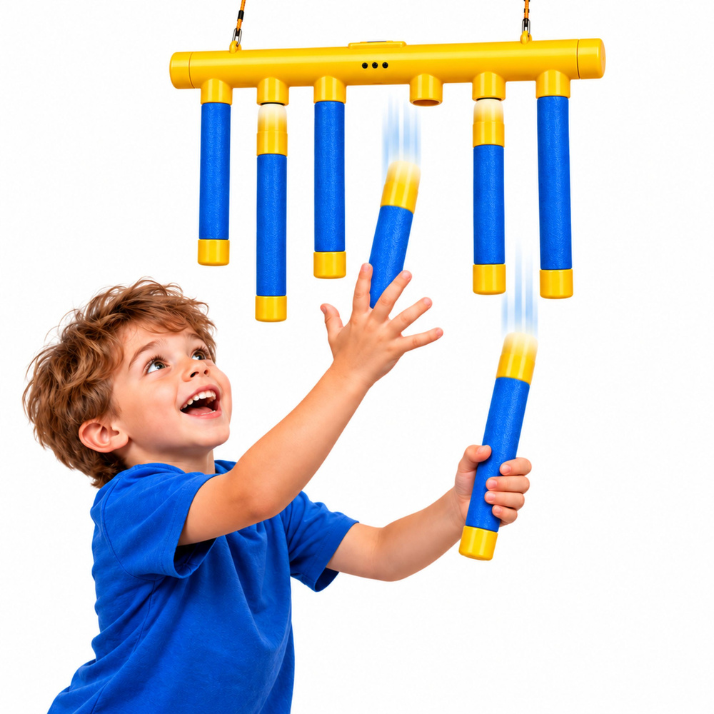 Vikrumo žaidimas „Falling Sticks“, geltonas ir mėlynas 2