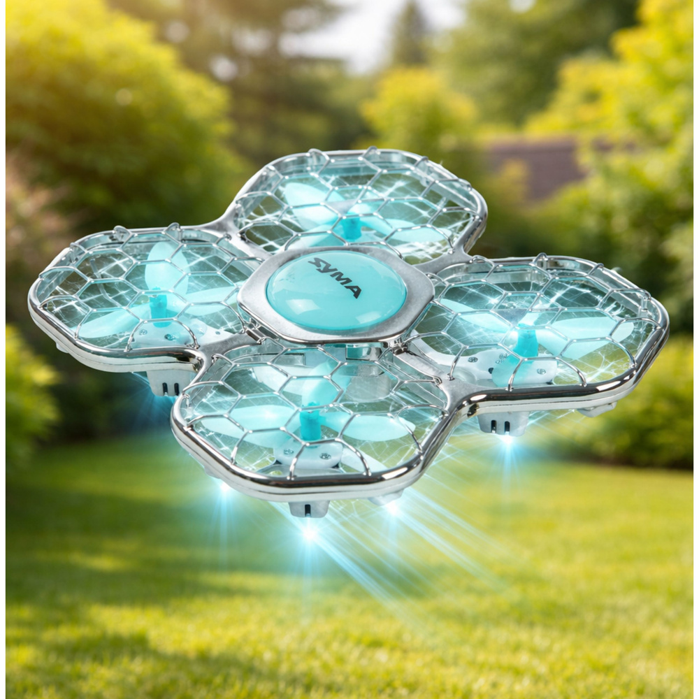 RC dronas Syma X26 Pro su LED apšvietimu ir akrobatikos režimu 3