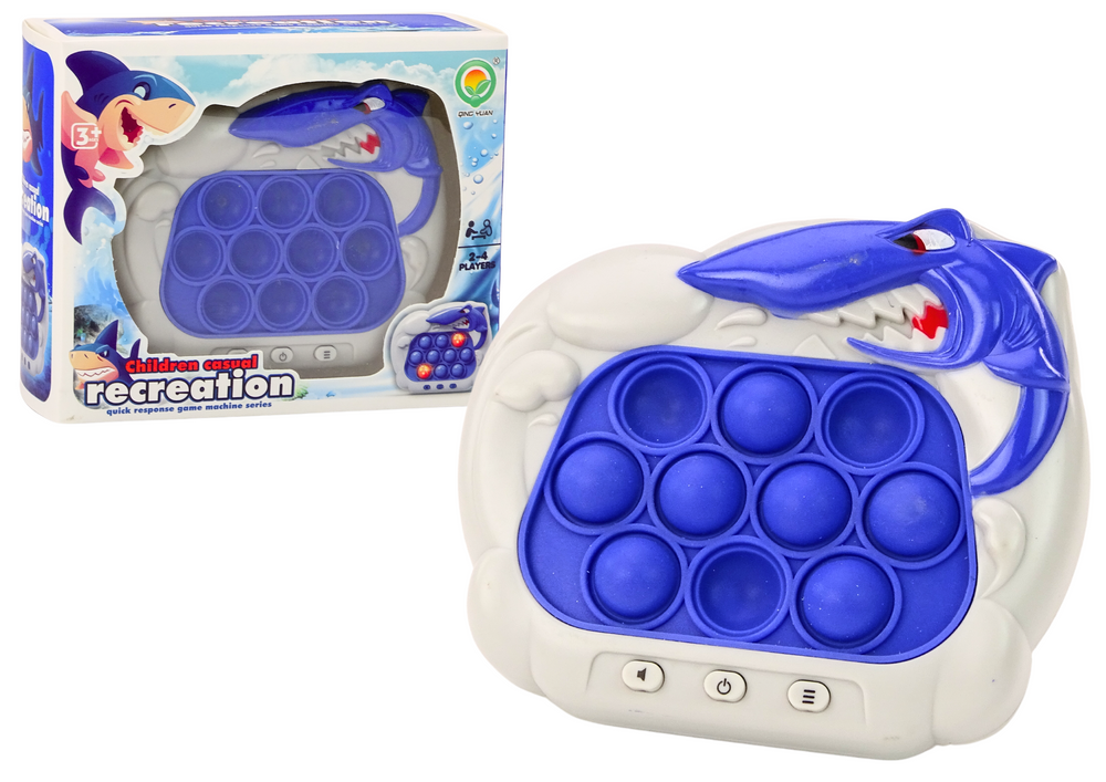 Sensorinis žaidimas pop-it shark lights