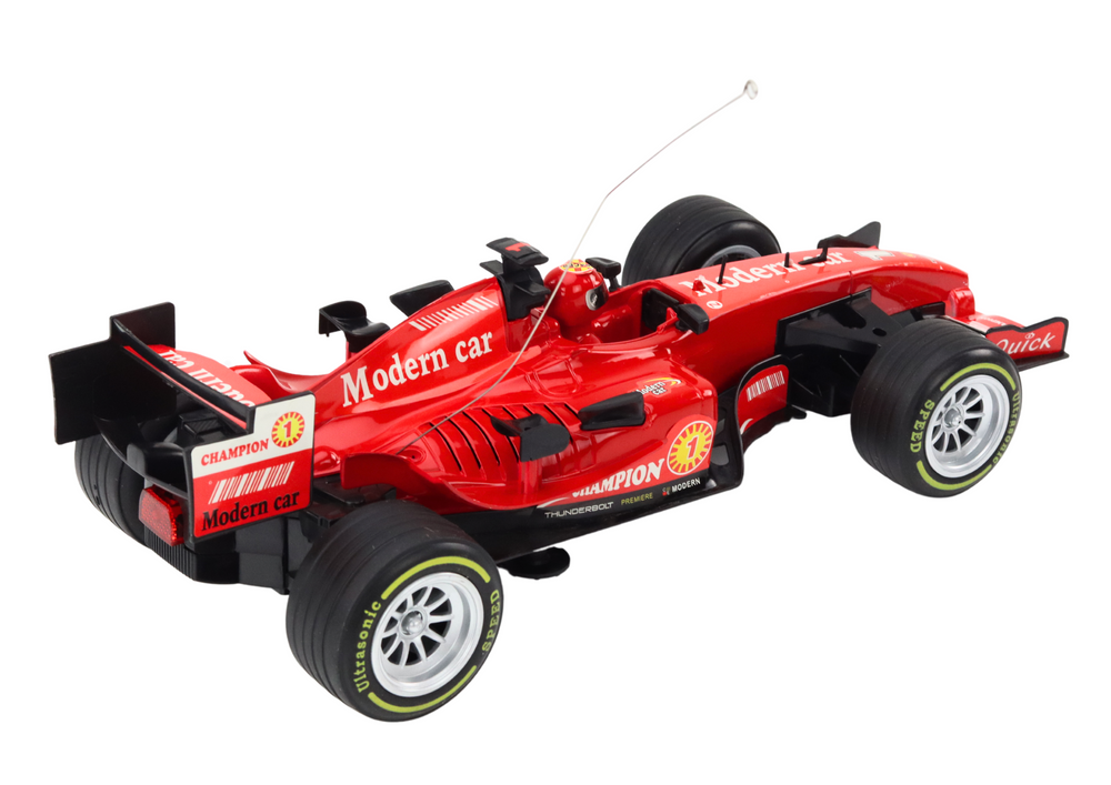 Mašinėlė racer sports car with drive 1:12 red sounds