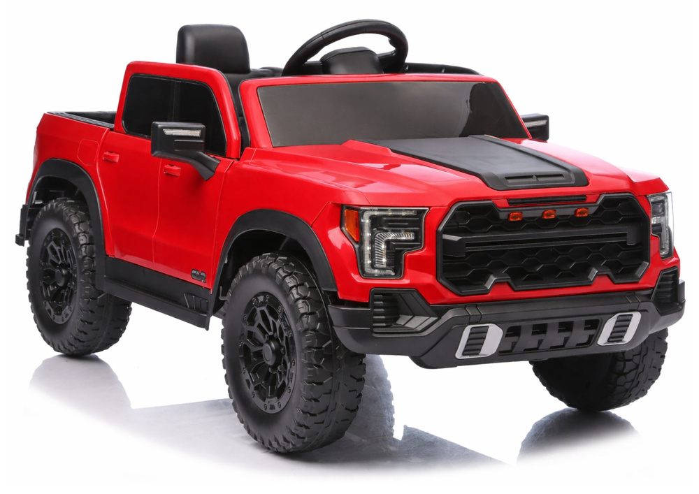 4x4 akumuliatorinis automobilis raudonas P4 12V7Ah