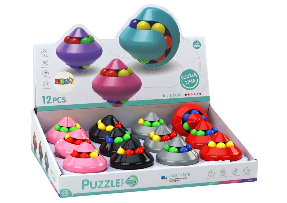 Magiškas dėlionės kamuolys lean toys, 1 vnt