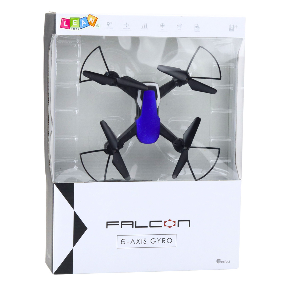 Dronas falcon su šešių ašių giroskopu ir led apšvietimu 3