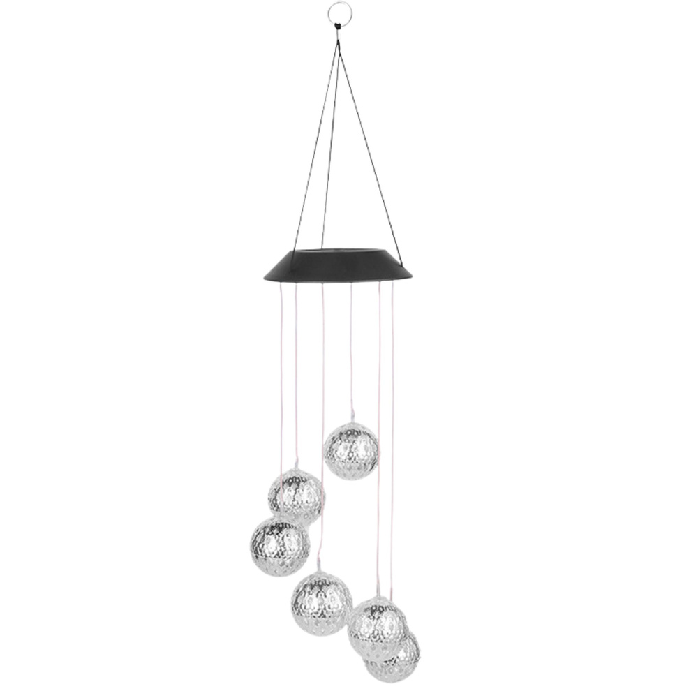 Marokietiško stiliaus saulės šviestuvas su led kamuoliais, 70 cm