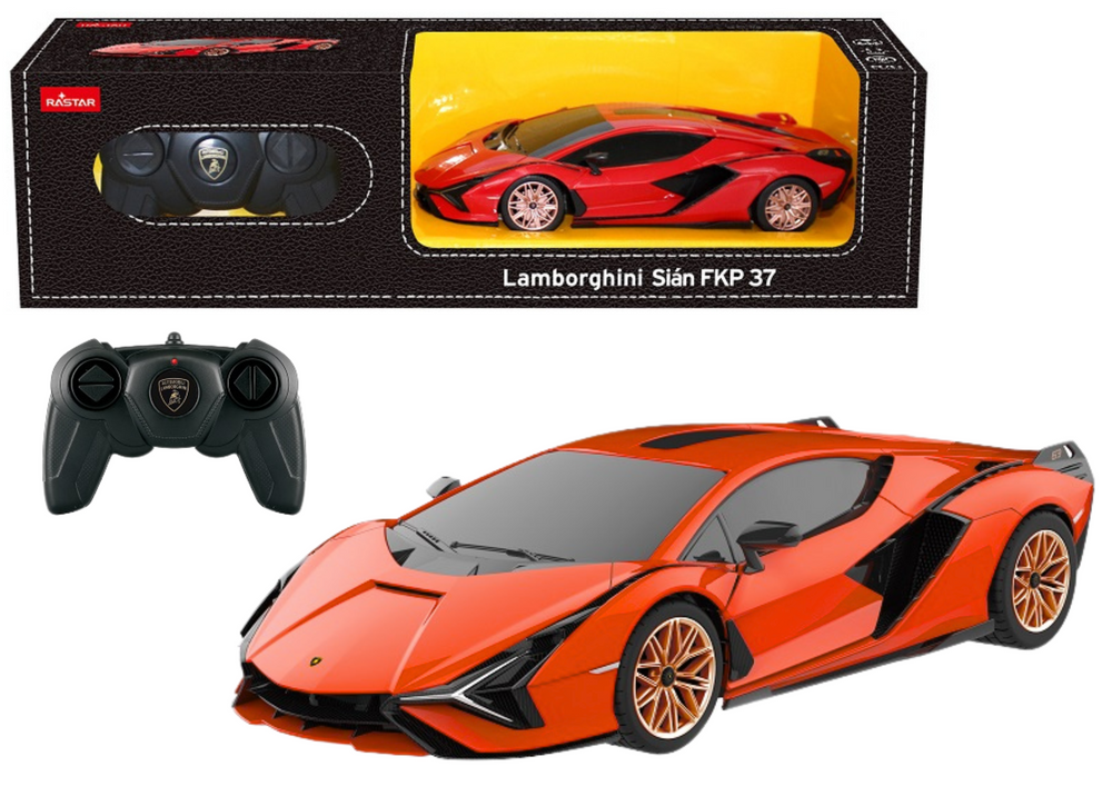 Nuotolinio valdymo lamborghini sian modelis 1:24, oranžinis