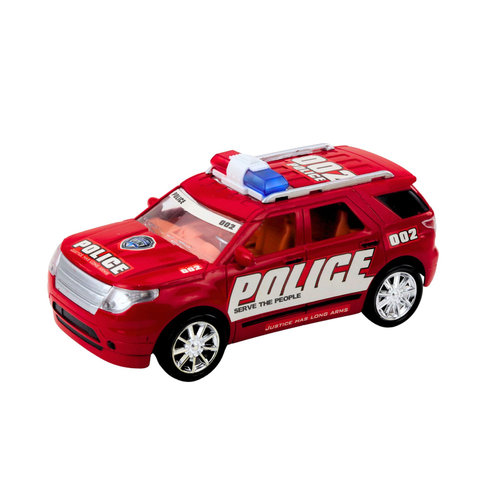 Policijos visureigis su vilkiku ir patruline mašina, 60x11.5x10.5 cm 3