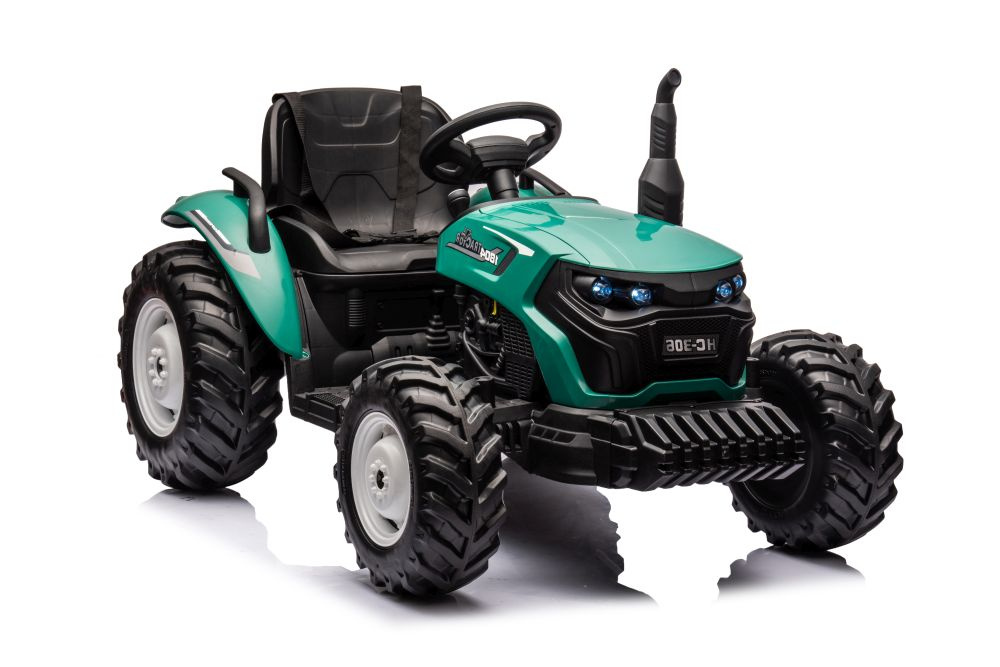 Akumuliatorinis traktorius hc-306 tamsiai žalias 24v