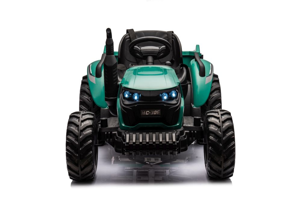Akumuliatorinis traktorius hc-306 tamsiai žalias 24v