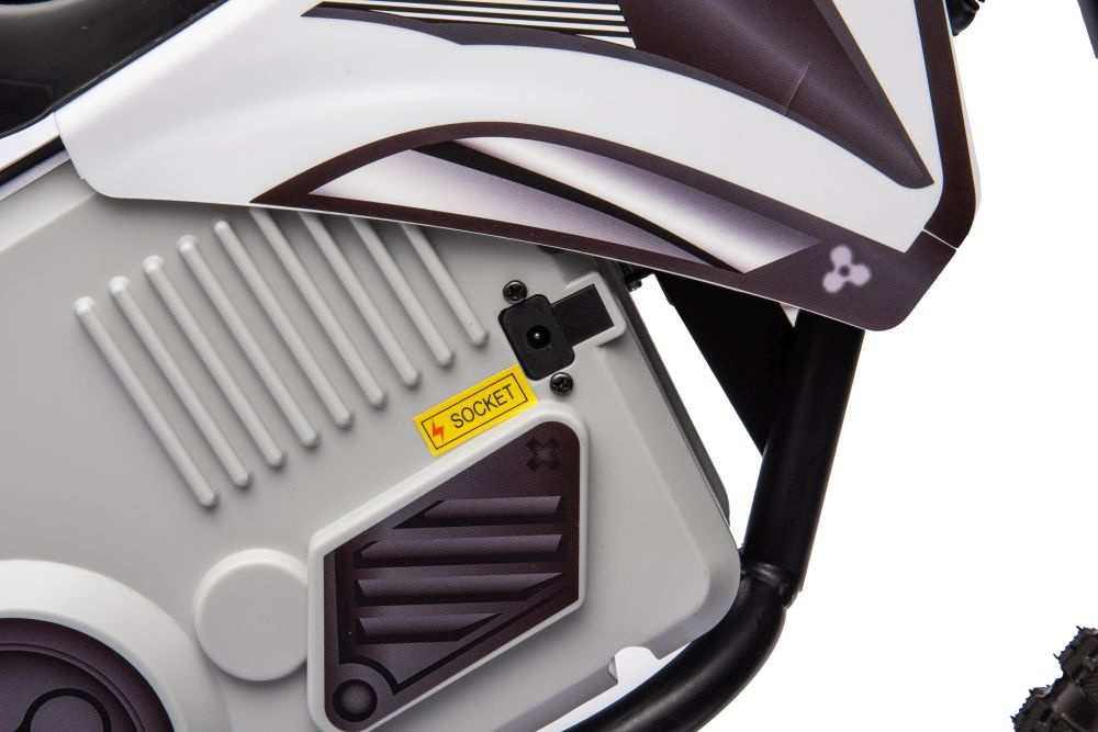 Akumuliatorinis kroso motociklas a9901 baltas
