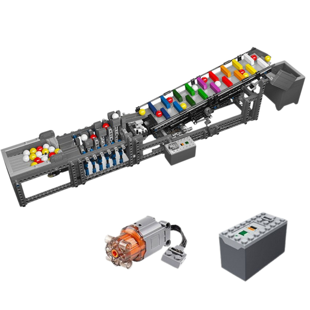 Konstruktorius su elektriniu varikliu ir 1281 detalėmis