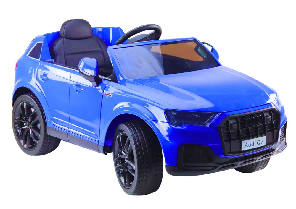 Akumuliatorinis automobilis audi q7 mėlynas dažytas