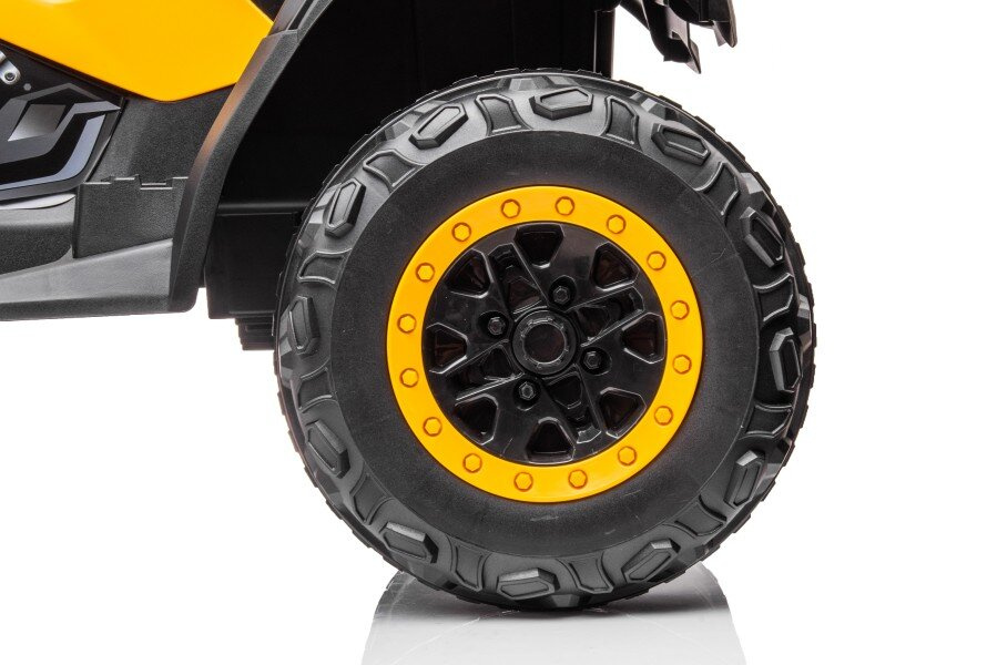 Vaikiškas geltonas elektrinis keturratis quad s615 24v