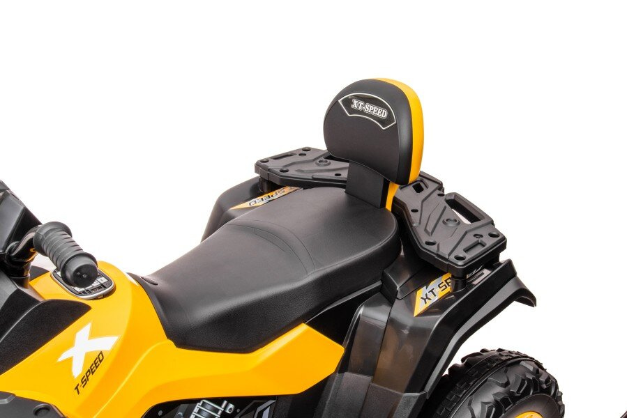 Vaikiškas geltonas elektrinis keturratis quad s615 24v