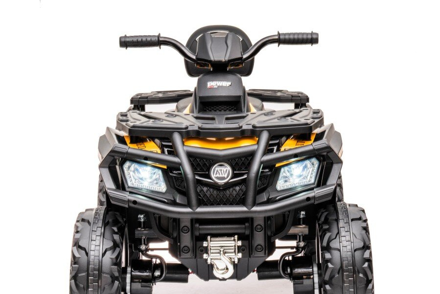 Vaikiškas geltonas elektrinis keturratis quad s615 24v