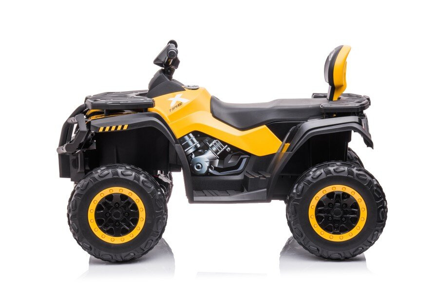 Vaikiškas geltonas elektrinis keturratis quad s615 24v