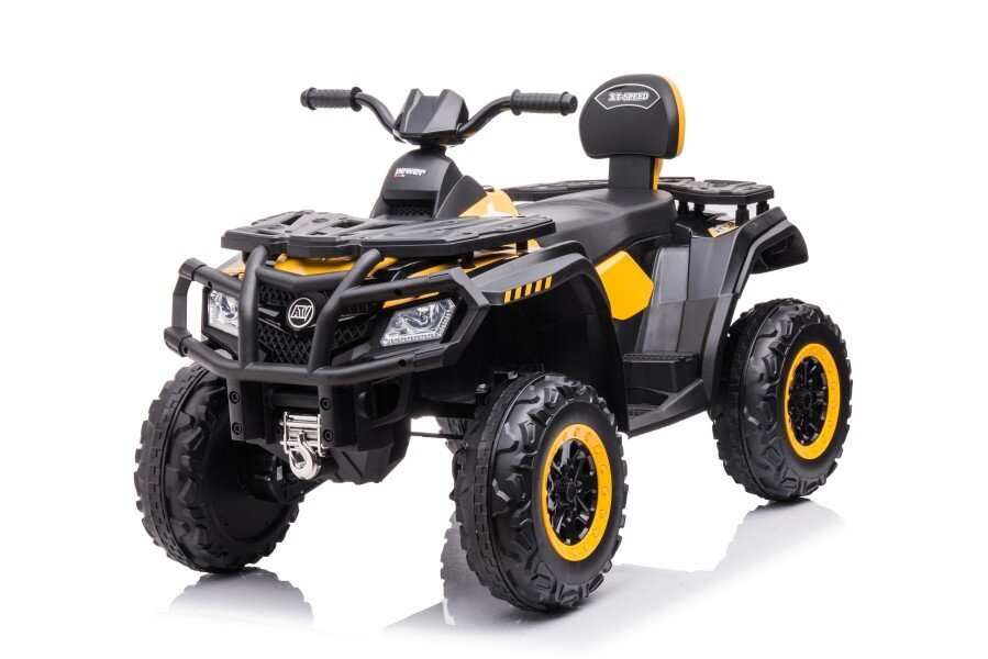 Vaikiškas geltonas elektrinis keturratis quad s615 24v