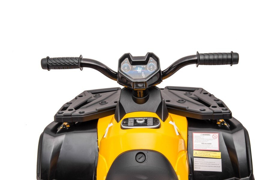 Vaikiškas geltonas elektrinis keturratis quad s615 24v