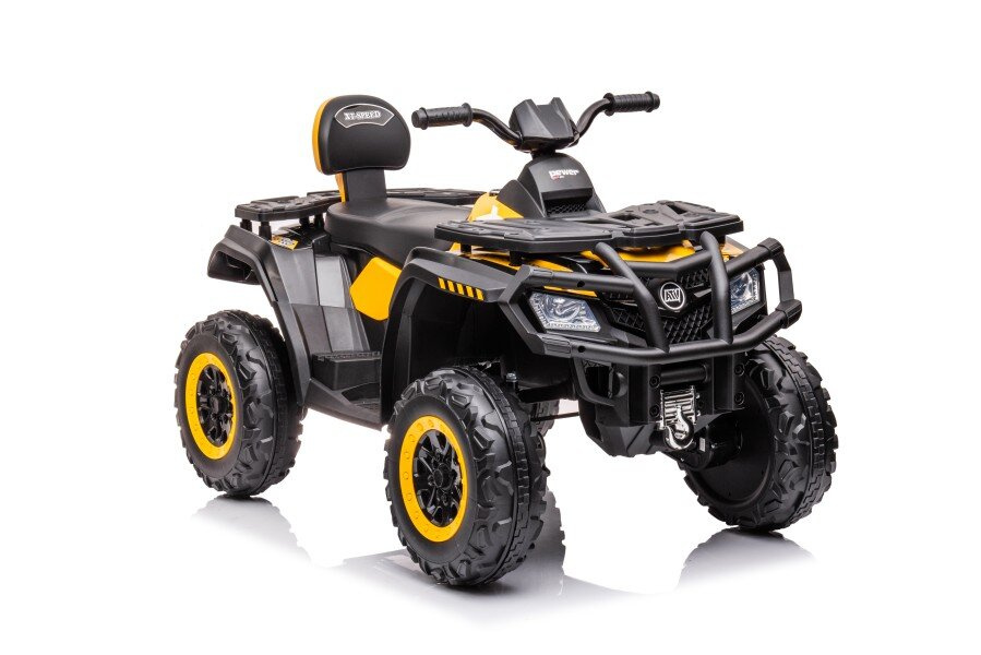Vaikiškas geltonas elektrinis keturratis quad s615 24v