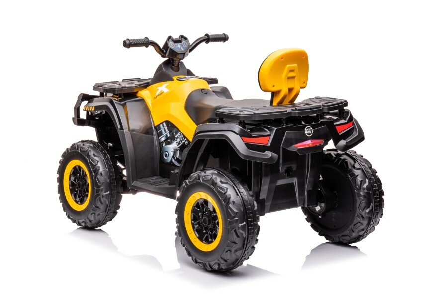 Vaikiškas geltonas elektrinis keturratis quad s615 24v
