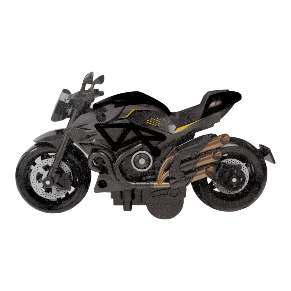 Motorcycle to assemble screw metal 1:14 diy gold elements black 1