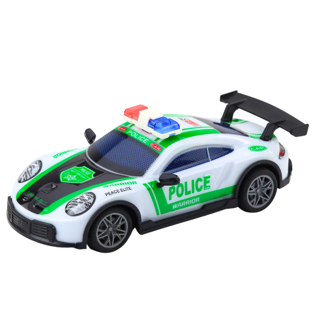 Nuotoliniu būdu valdomas policijos automobilis su led apšvietimu 1:22