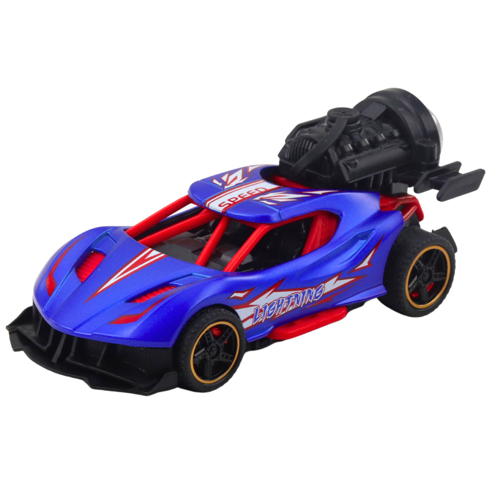 Sportinis automobilis su šviesomis, garsais ir dūmų efektu 1:36 2