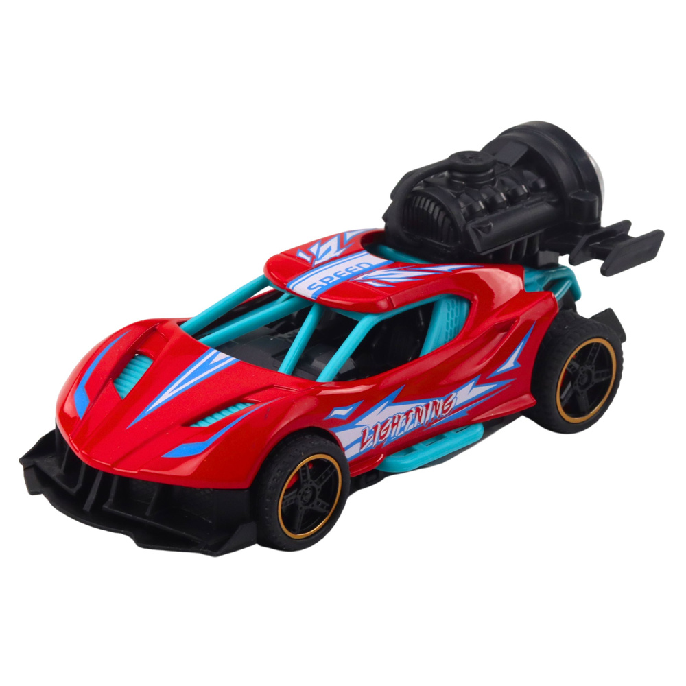 Sportinis automobilis su šviesomis, garsais ir dūmų efektu 1:36