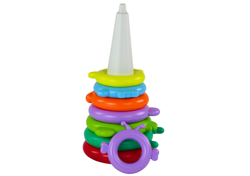Piramidės dėlionė dinozauras lean toys, 13d.