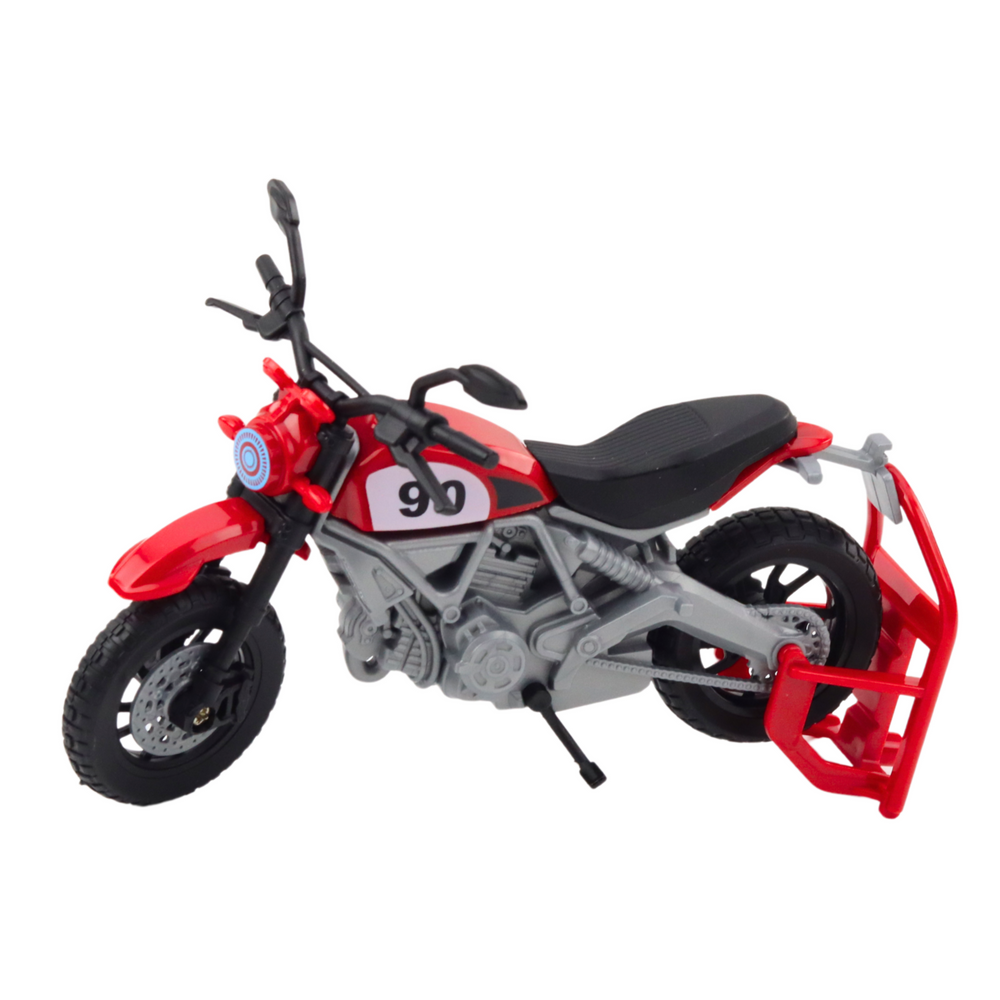 Žaislinis pikapas su motociklu, šviesomis ir garsais, 33.5 cm