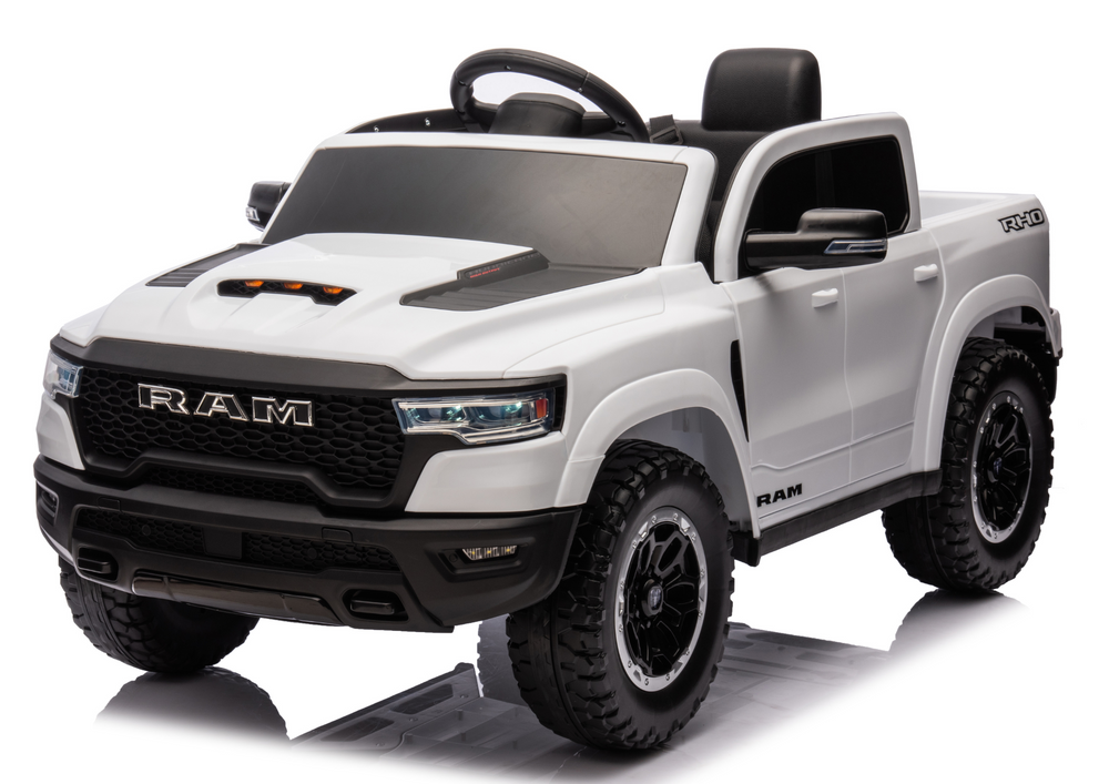 Akumuliatorinis automobilis vaikams zb618 dodge ram juodas