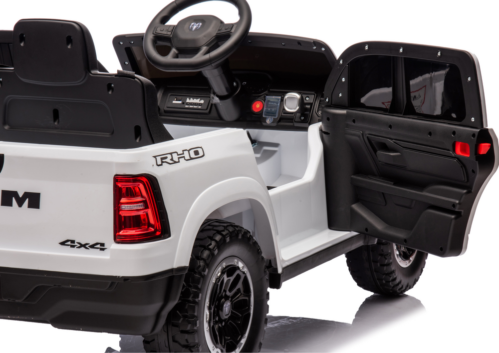 Akumuliatorinis automobilis vaikams zb618 dodge ram juodas