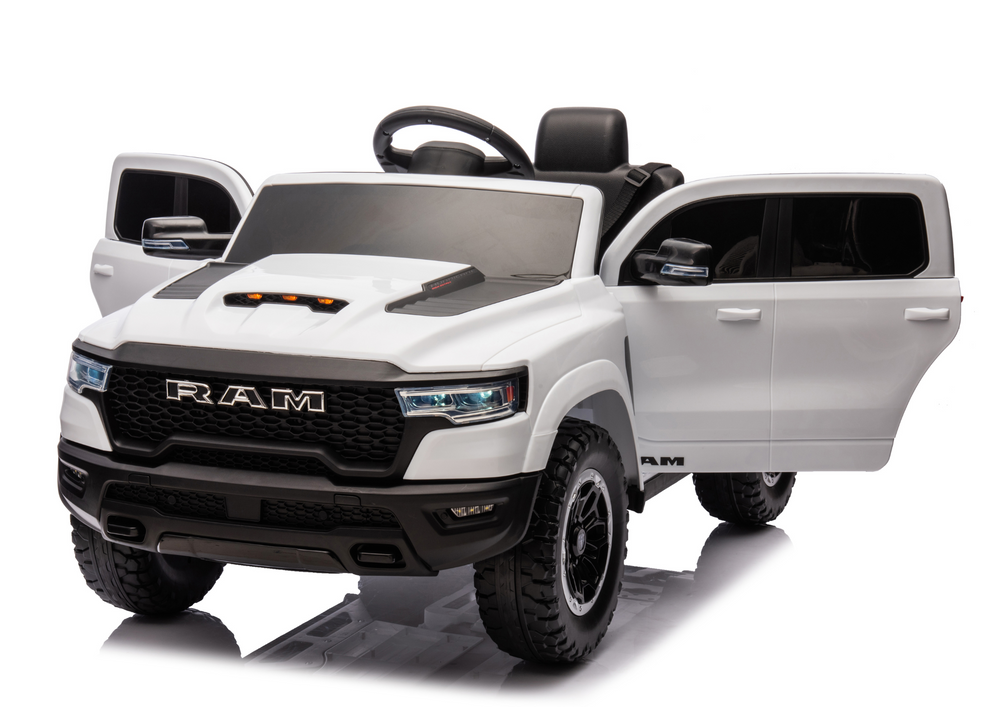 Akumuliatorinis automobilis vaikams zb618 dodge ram juodas