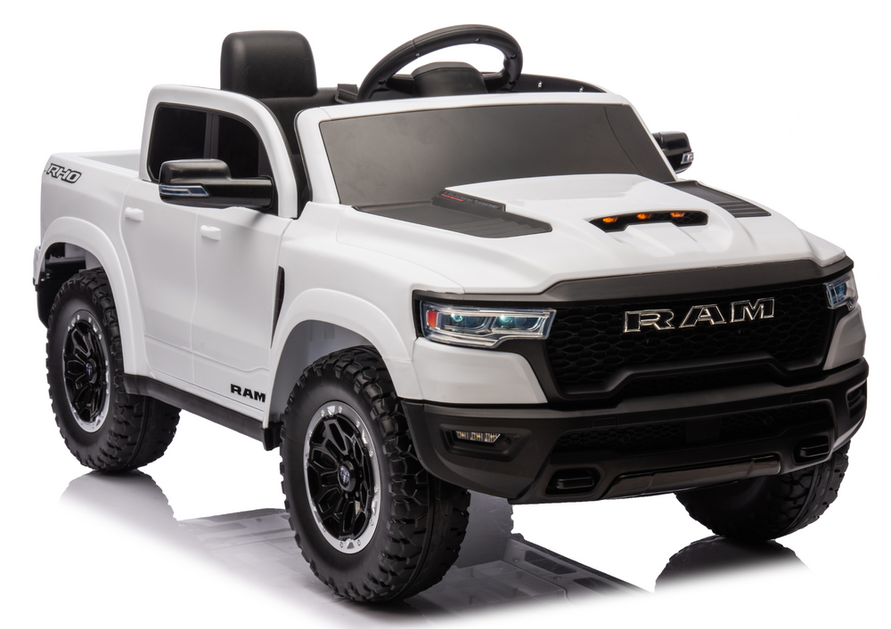 Akumuliatorinis automobilis vaikams zb618 dodge ram juodas