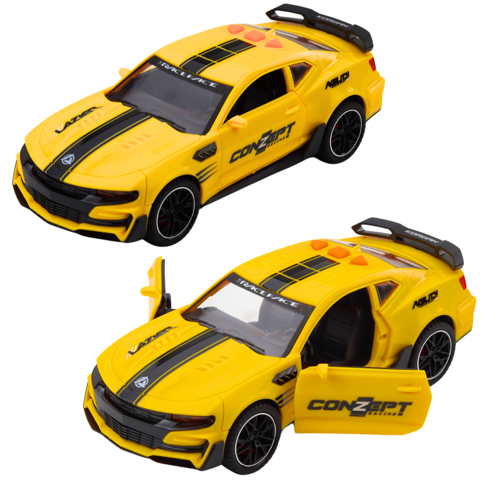 Žaislinis lenktyninis automobilis su šviesomis ir garsais, 17.5 cm