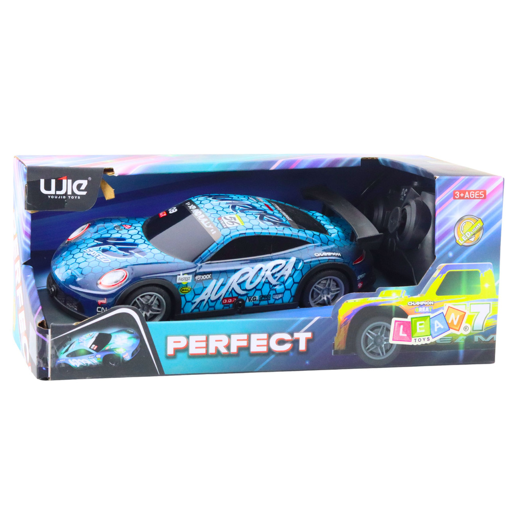 Nuotoliniu būdu valdomas rc lenktynių automobilis, 27mhz, 20x5x8 cm 3