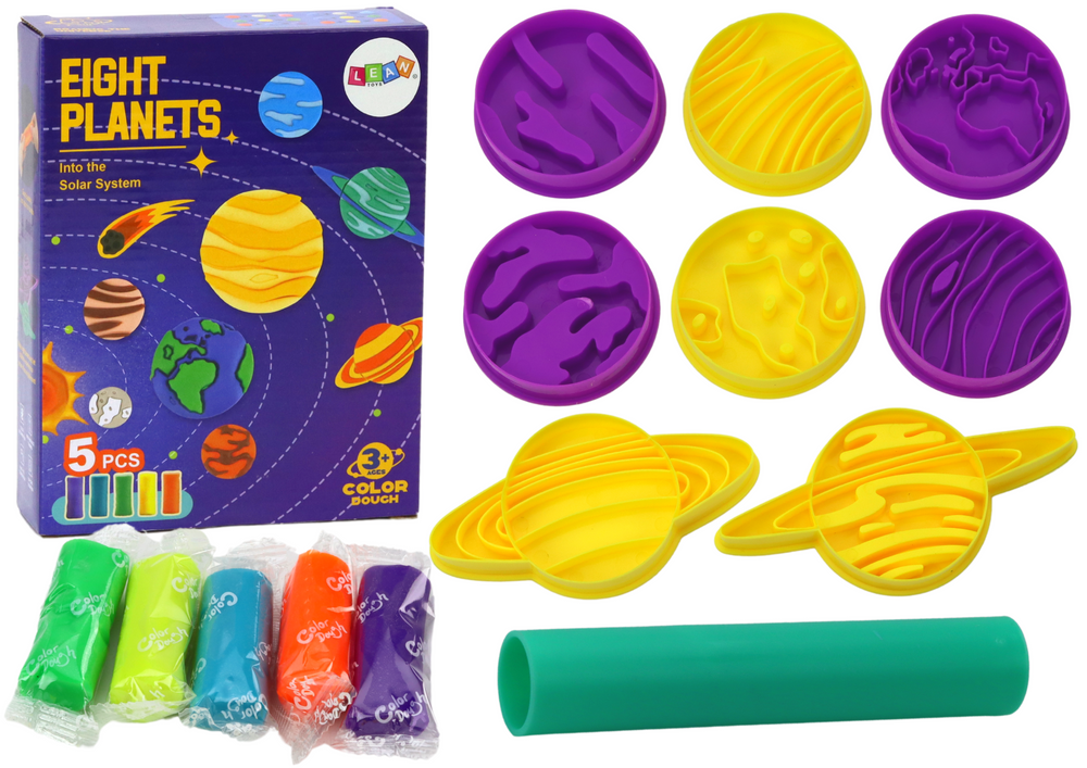 Plastilino rinkinys lean toys, 5 vnt